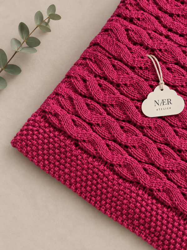 Byssanlull teppe rosa